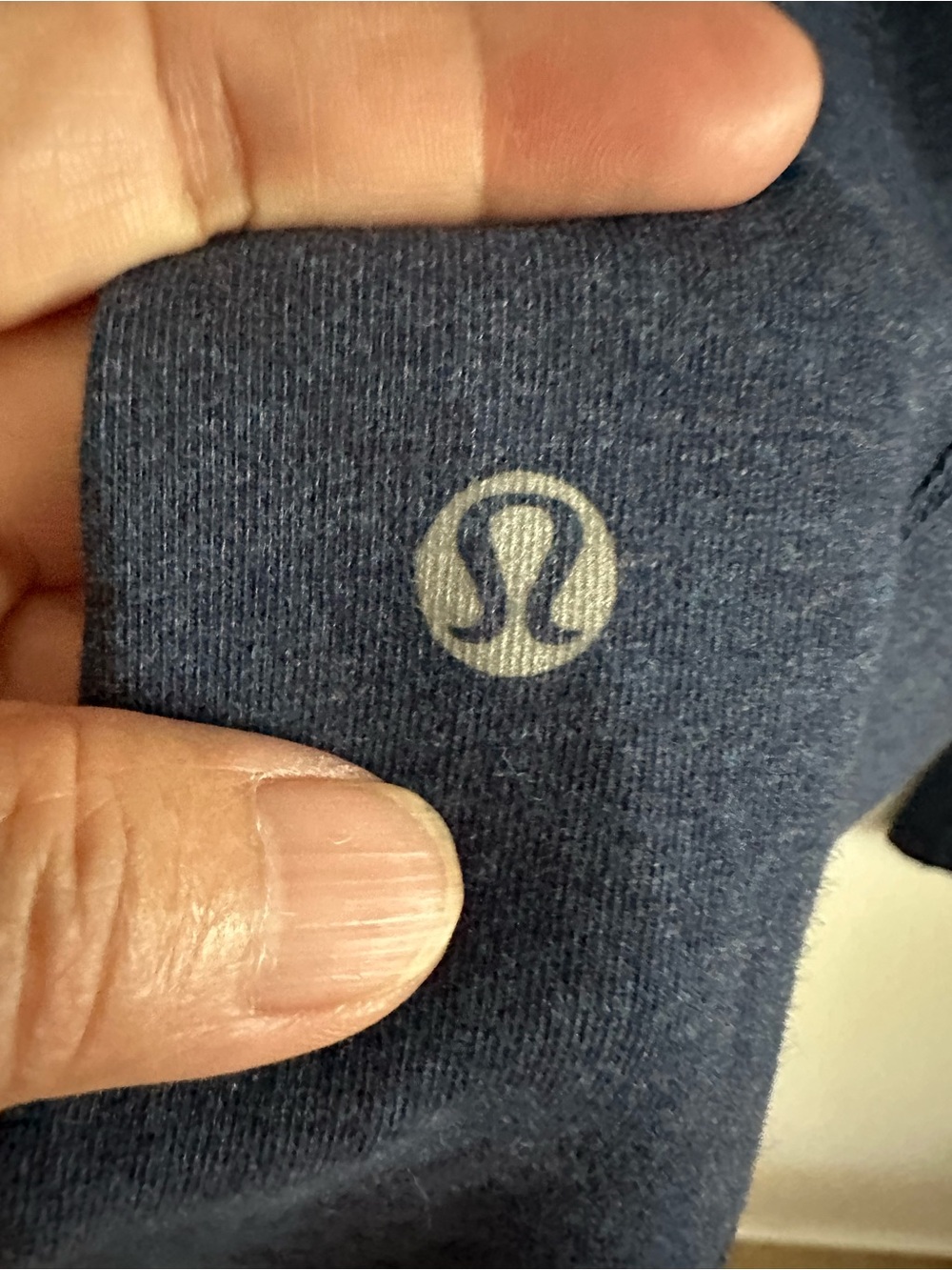 lululemon athletica navy leggings with light gray logo - Picture 3 of 6